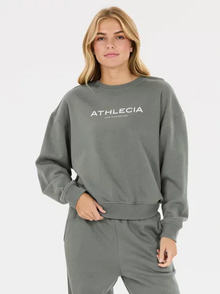 Athlecia Športová mikina Atkins farby bahna biela