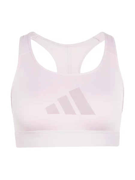 ADIDAS PERFORMANCE Sutien sport POWER REACT / mov pastel gri