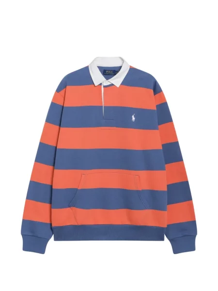 Koszulka polo Polo Ralph Lauren w paski z logo czarna