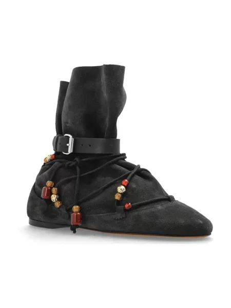 Buty do kostki Isabel Marant zamszowe czarne