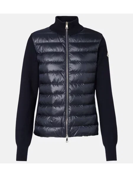 Cardigan Moncler de lână albastru