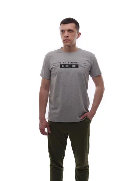 Футболка LUMO світло-сірий віскоза/поліестер сіра