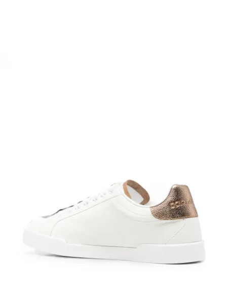 Sneakerși Dolce & Gabbana cu autograf alb
