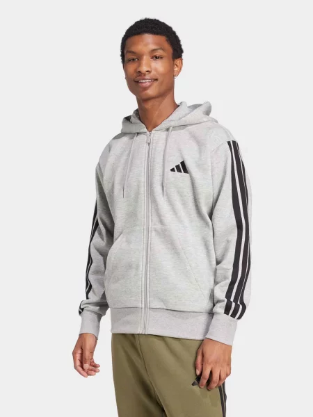 Свитер Adidas в полоску серый