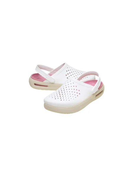 Pantofi Crocs de lână alb