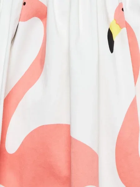 Fusta mini Alice + Olivia cu imagine evazată alb