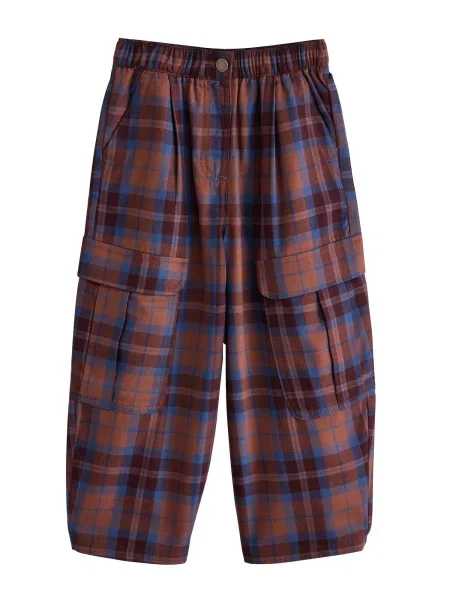 Next Pantaloni safir / ciocolatiu / coniac maro