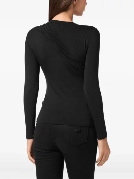 Pulover Philipp Plein drapat negru