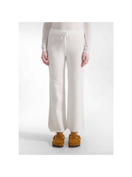 Pantaloni Deha tricotate alb