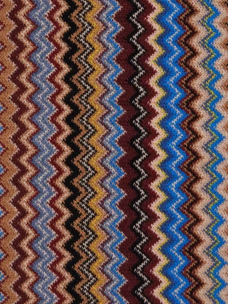 Плетен шал Missoni с ресни кафяво