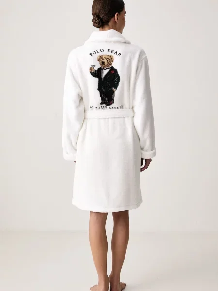 Polo Ralph Lauren froté župan dámský bílý