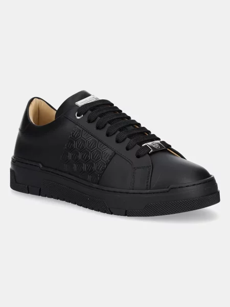 Philipp Plein sneakers din piele Lo-Top Monogram negru