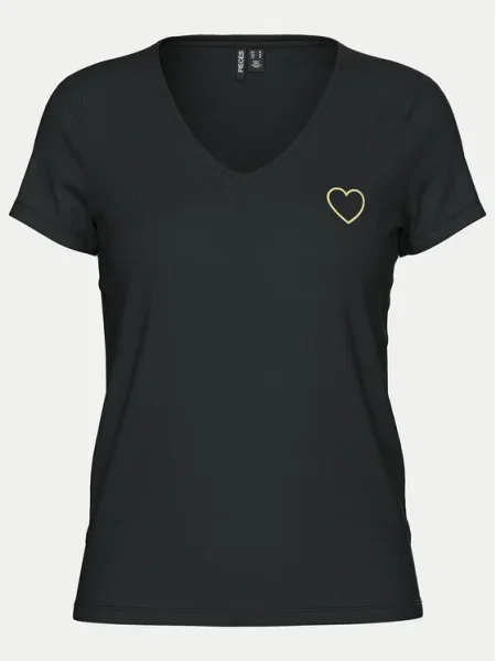 Pieces Tricou New Billy negru