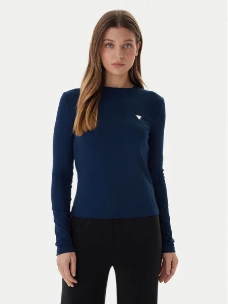 Guess Bluza Mornarsko modra