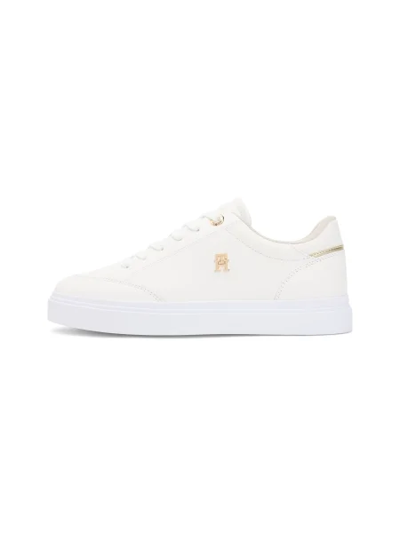 Tommy Hilfiger Teniși din piele TH CHIC alb