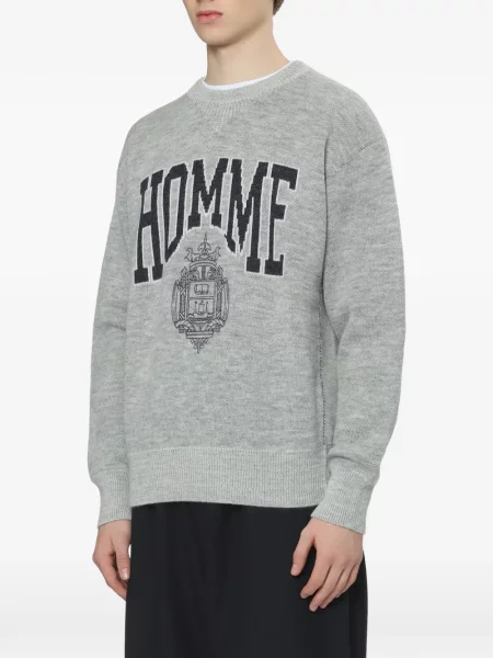 Пуловер Comme Des Garçons Homme с автограф сиво