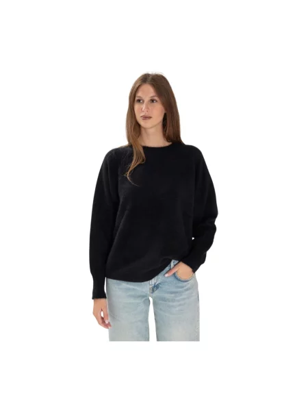 Dzianinowy sweter Parosh czarny
