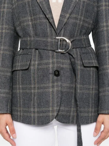 Sacou Maje în carouri gri