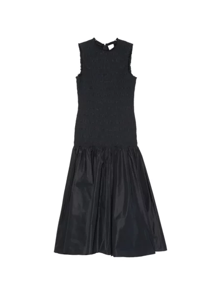 Rochie maxi Patou evazată negru