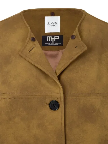 Geacă Studio Tomboy din piele de căprioară maro
