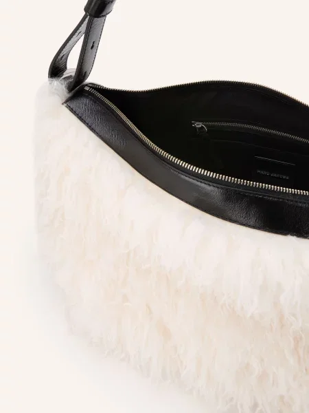 Marc Jacobs Kabelka Přes Rameno The Scene Large Z Umělé Kožešiny / černá bílá