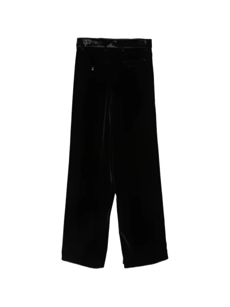 Pantaloni Ann Demeulemeester de catifea negru