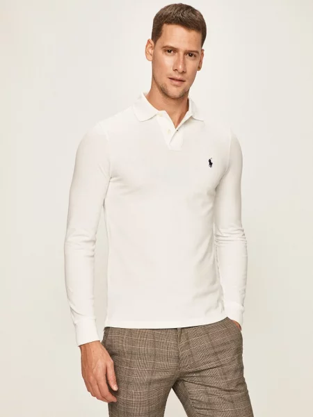 Tricou polo Polo Ralph Lauren alb