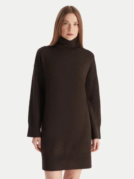 Vero Moda Sukienka dzianinowa Aquarius brązowy