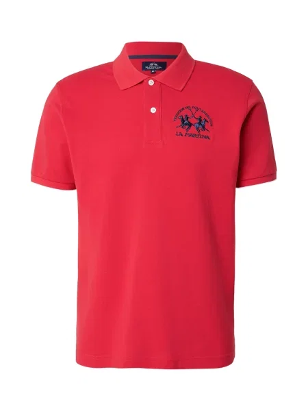 La Martina Tricou albastru închis roșu