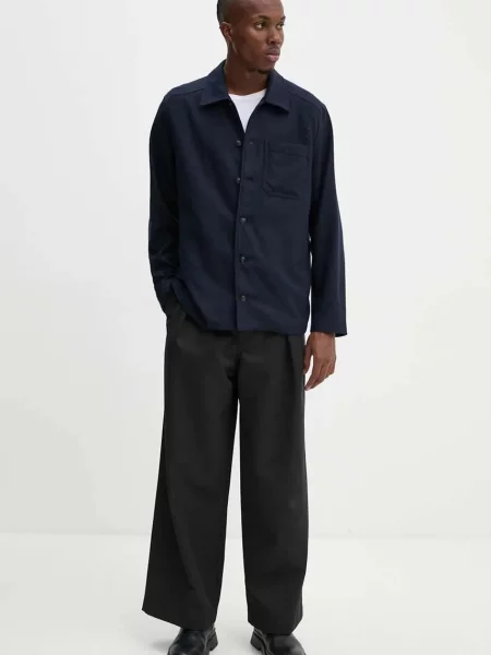 Вовняна куртка A.P.C. veste jamie перехідна синій