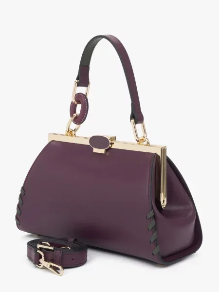 Cromia Сумка Шкіра фіолетовий