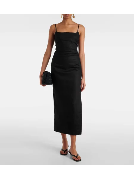 Rochie midi Sir de in până la genunchi de costum negru