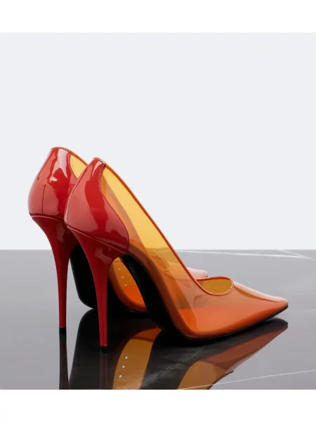 Pantofi cu toc Saint Laurent portocaliu