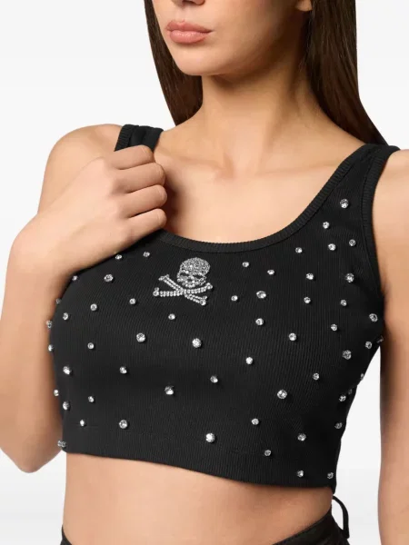 Stras top Philipp Plein negru