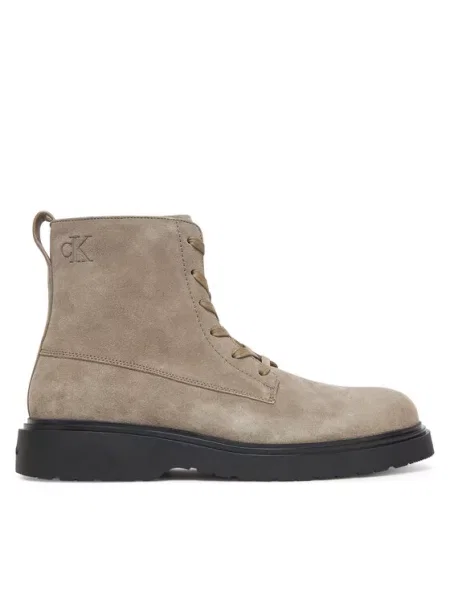 Gležnjarji Calvin Klein Combat Ess Lace Up Boot Su siva