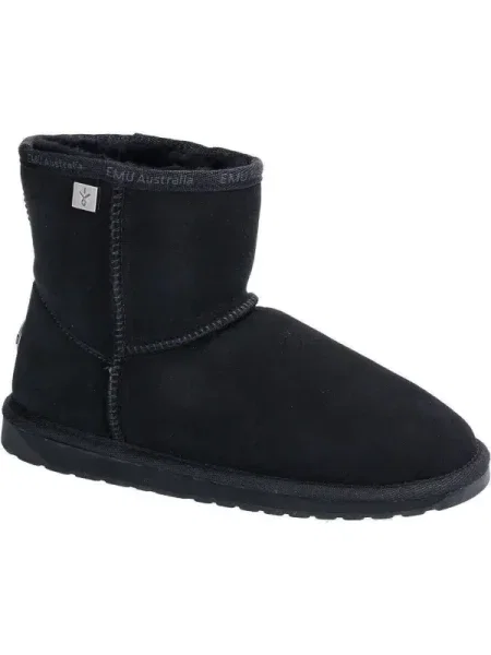 EMU Australia De piele bocanci Platinum Stinger Slim Mini cu adaos de lână negru