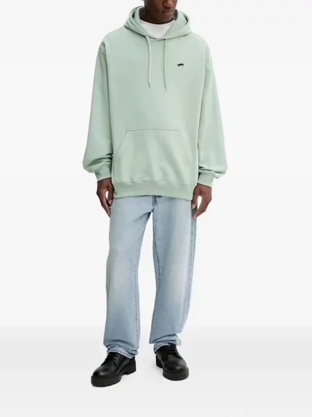 Hanorac cu glugă Vans cu glugă verde