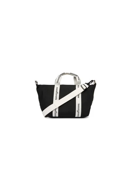 Tommy Jeans Shopper ESS / biela čierna