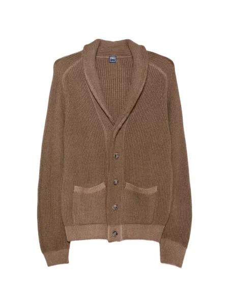 Gulerat cardigan Fedeli tricotate maro