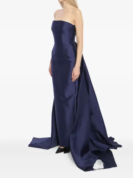 Rochie maxi Solace London de costum albastru
