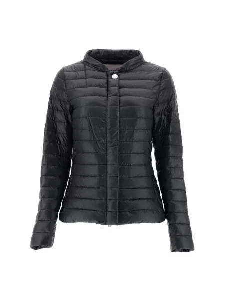 Lniana kurtka Herno czarna