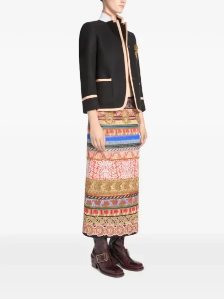 Sacou Dries Van Noten de lână negru