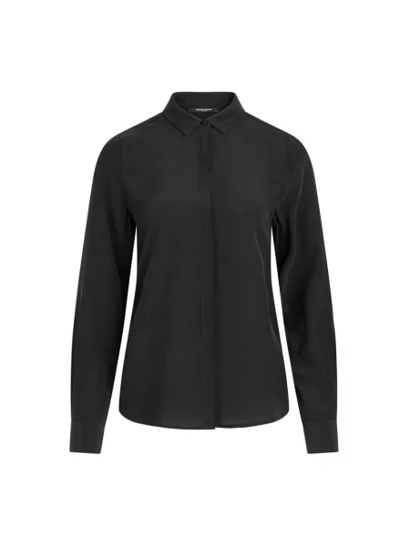 Długa koszula Bruuns Bazaar z długim rękawem elegancka czarna