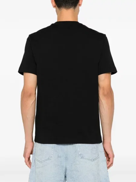 Scurt tricou Love Moschino cu autograf negru