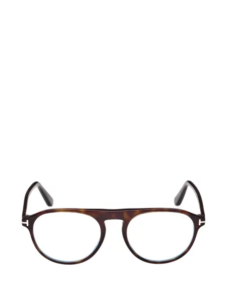 Ochelari de soare rotunzi Tom Ford Eyewear maro