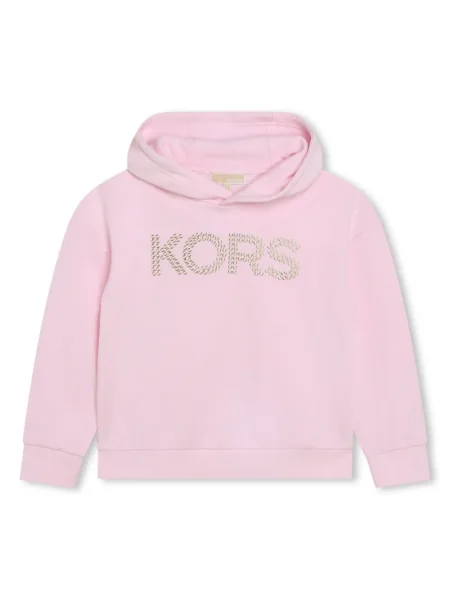 Bluza z kapturem dziecięca Michael Kors różowa