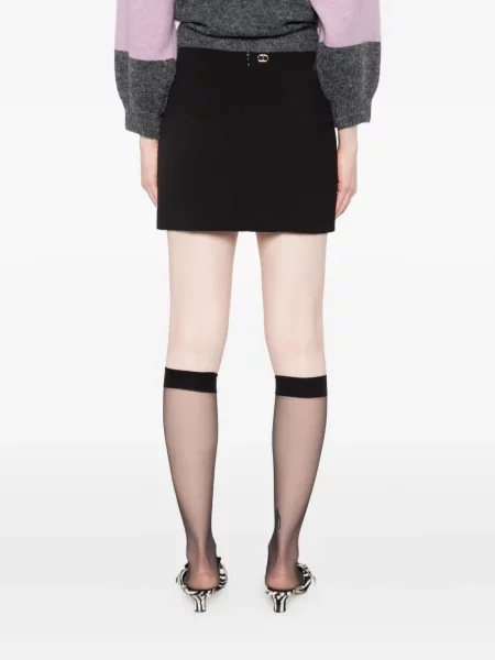 Fusta mini Twinset cu funde negru