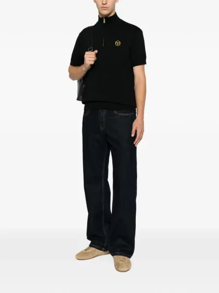 Polo Sergio Tacchini με κέντημα μαύρο