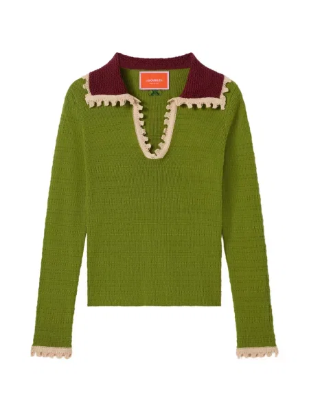 Tricou polo La Doublej verde
