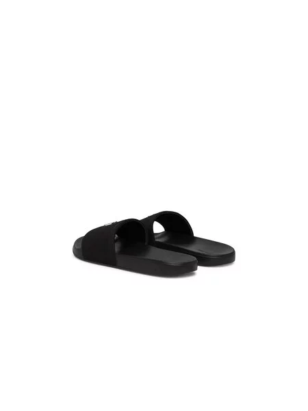Papucs Calvin Klein Nemo Canvas Signature Logo Sliders fekete